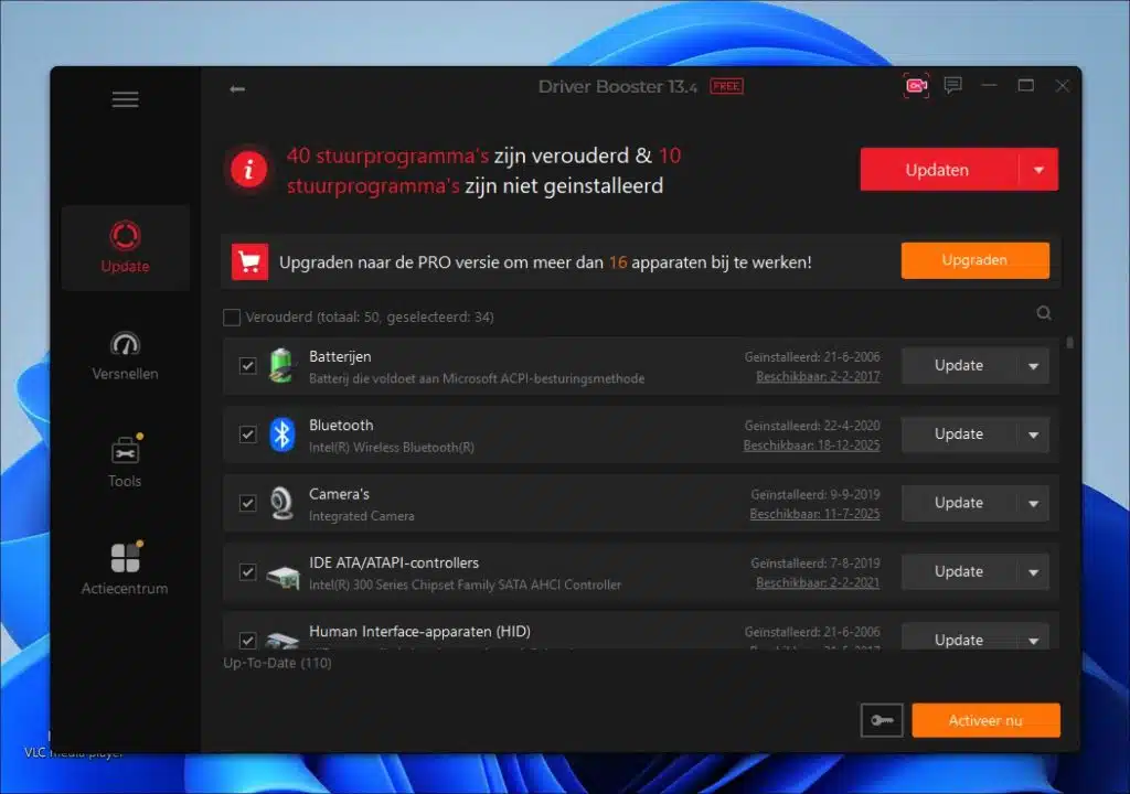 Overdreven scanresultaten