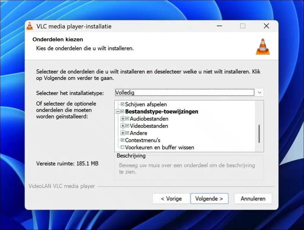Volledig installatietype
