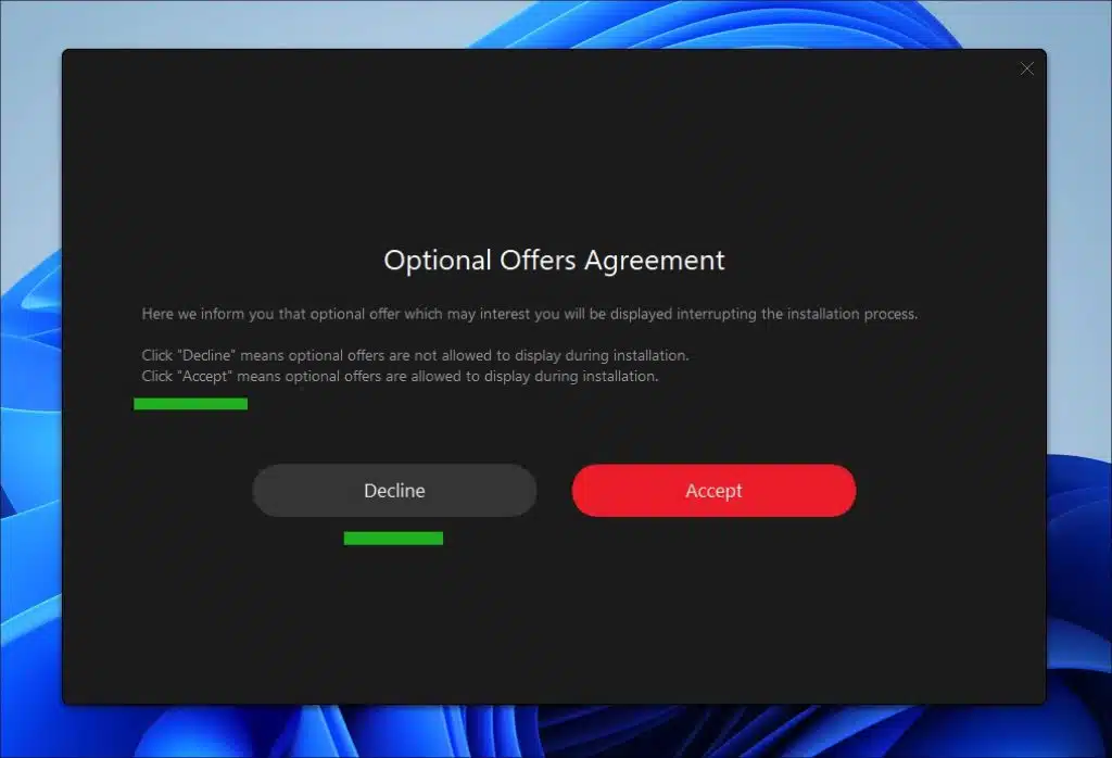 nogmaals optionele software aanbod IObit Driver Booster