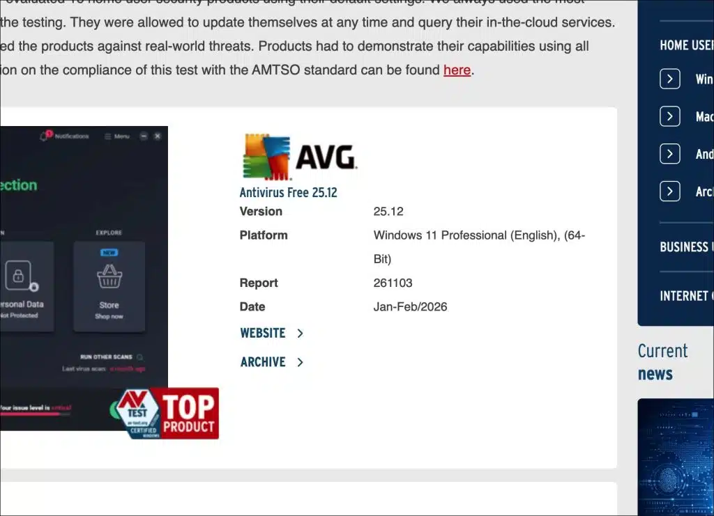 avg antivirus testresultaten